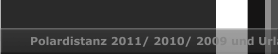 Polardistanz 2011/ 2010/ 2009 und Urlaub